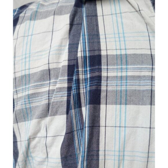 Wrangler Jeans Co Mens XL Blue Plaid Long Sleeves Button Up Western Shirt - Picture 4 of 11